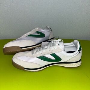 Tretorn White and Green Men's Sneakers